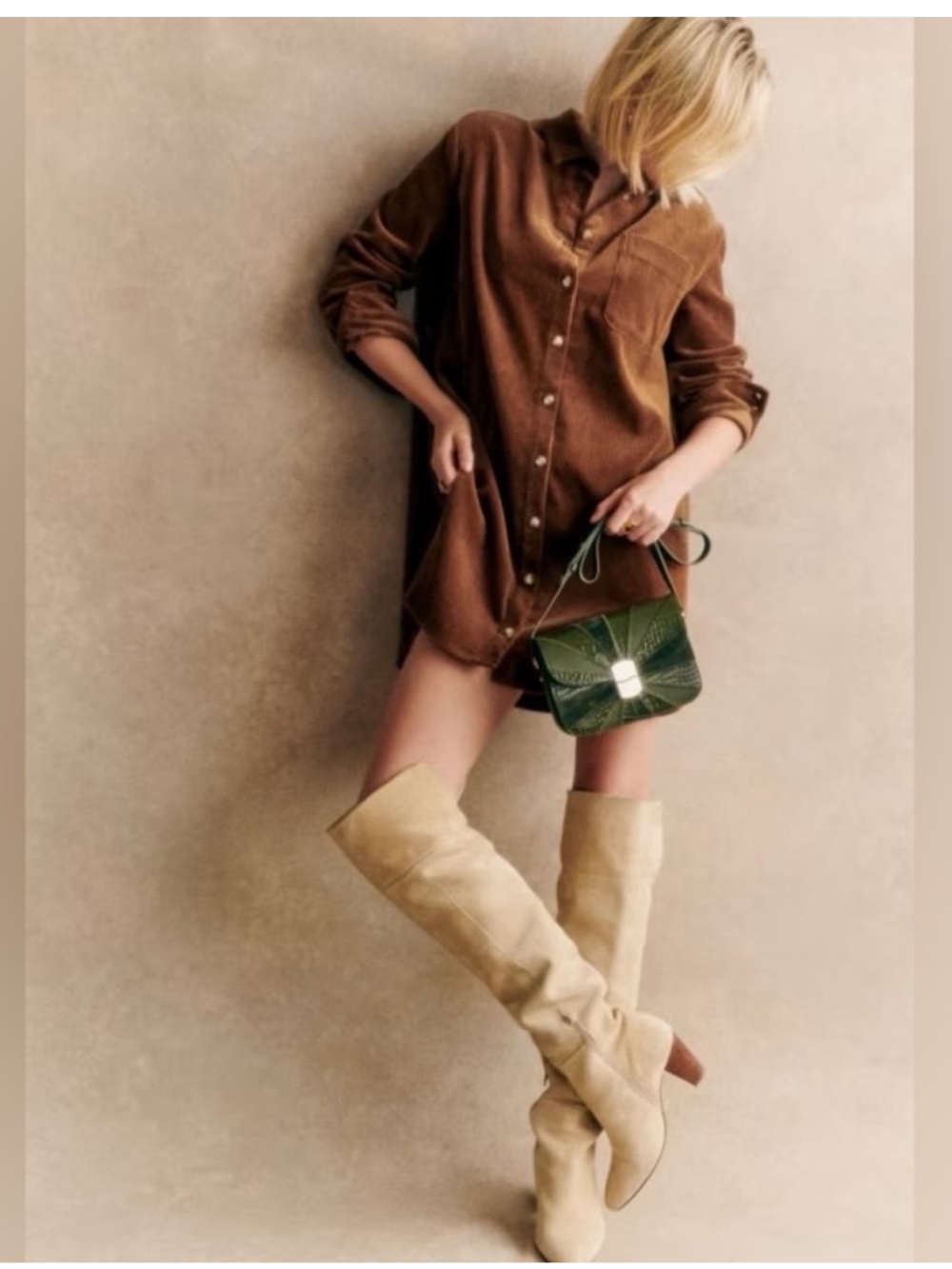 Sezane Sadie Dress in Brown
Size 4